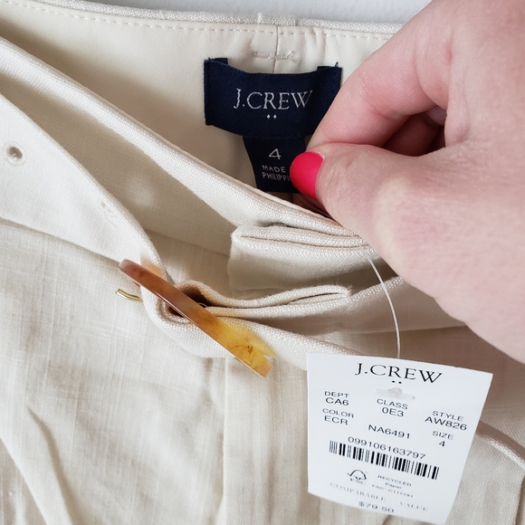 NWT J. Crew High-Waisted Belted Shorts - Picture 3 of 10